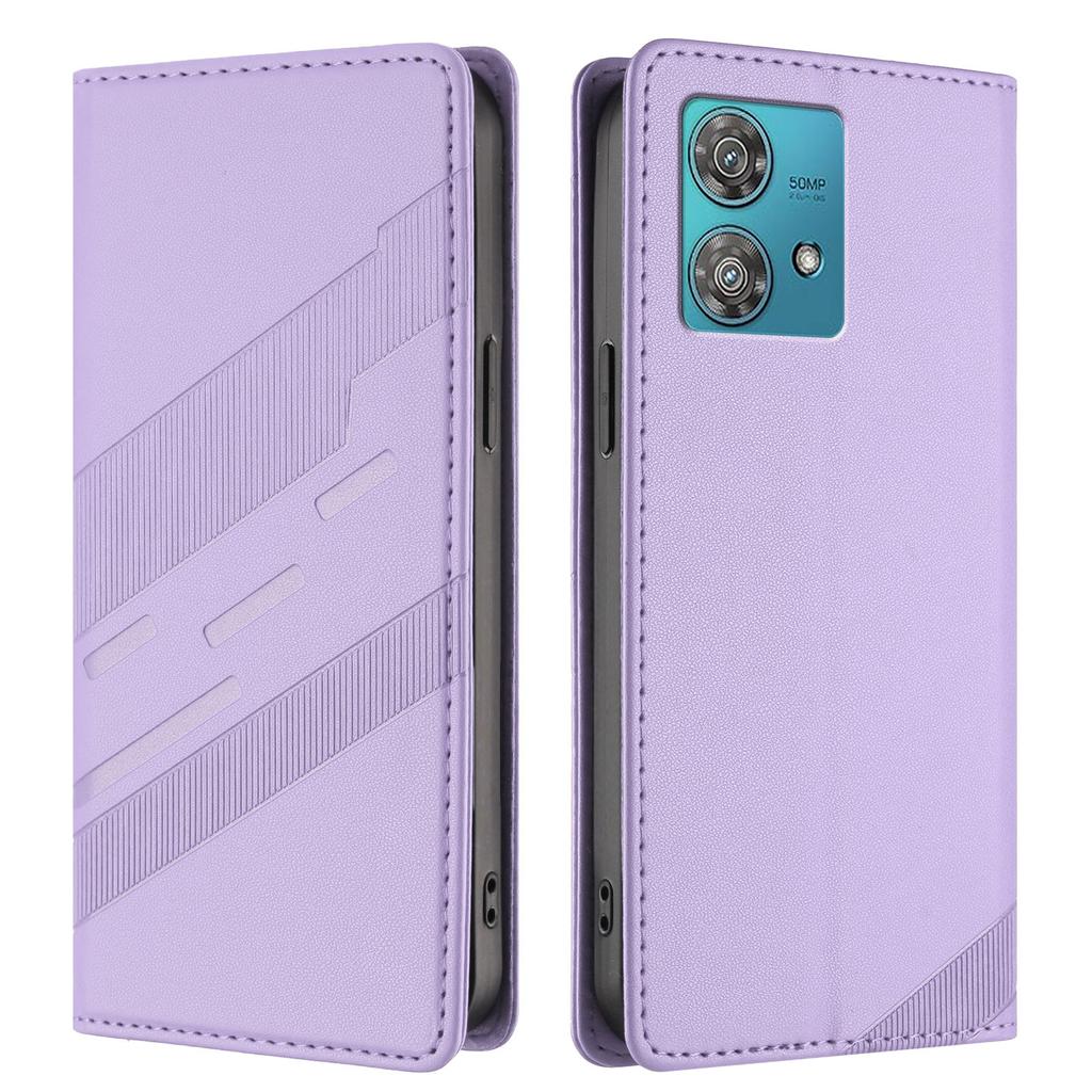 Для Motorola Edge 40 Neo 5G Чехлы для телефонов Панк-стиль Тисненый Кошелек Подставка Кожаная обложка