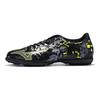 Mizuno Искусственный газон IC/IN Амортизирующие Прочные Футбольные бутсы Мужские кроссовки Черно-желтые P1GD189005