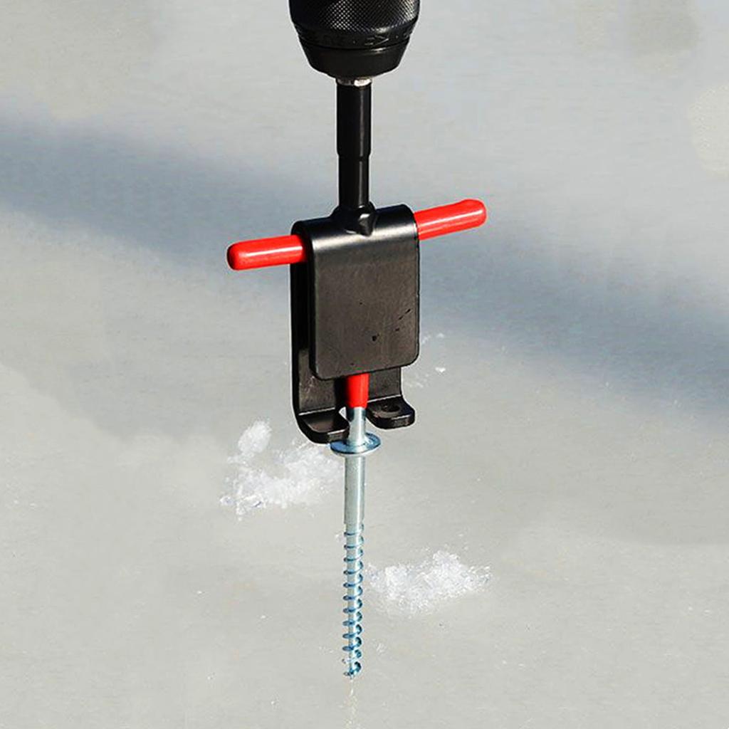 Ice Anchor Universal Ice Fishing Shelter Stake Nail Adapter Head Ice Insert Ice Shanty Anchors for Setting Up Shelter