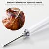 Turkey Baster Syringe Set, Meat Marinade Injector with Needles Cleaning Brush