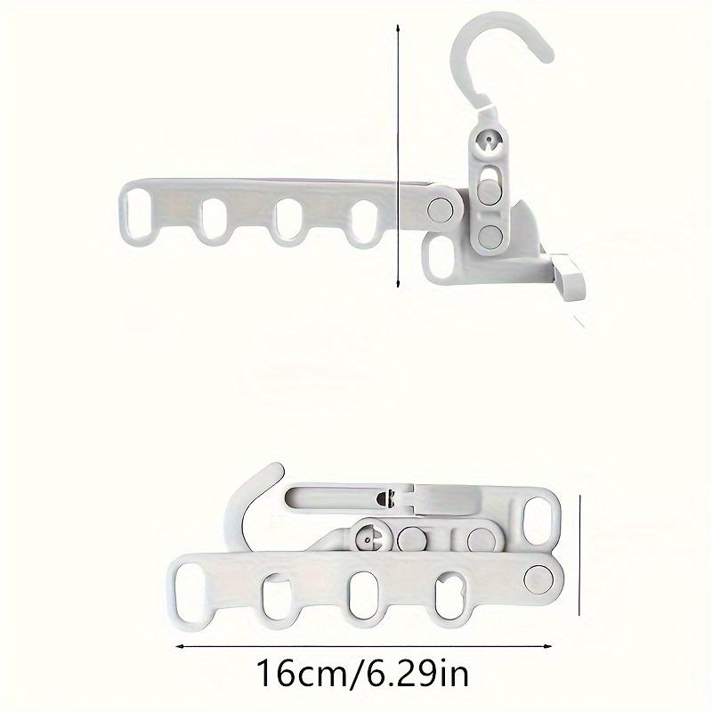 Компактная складная вешалка с 5 отверстиями — портативная и прочная для путешествий, общежитий и домашнего использования, сушилки