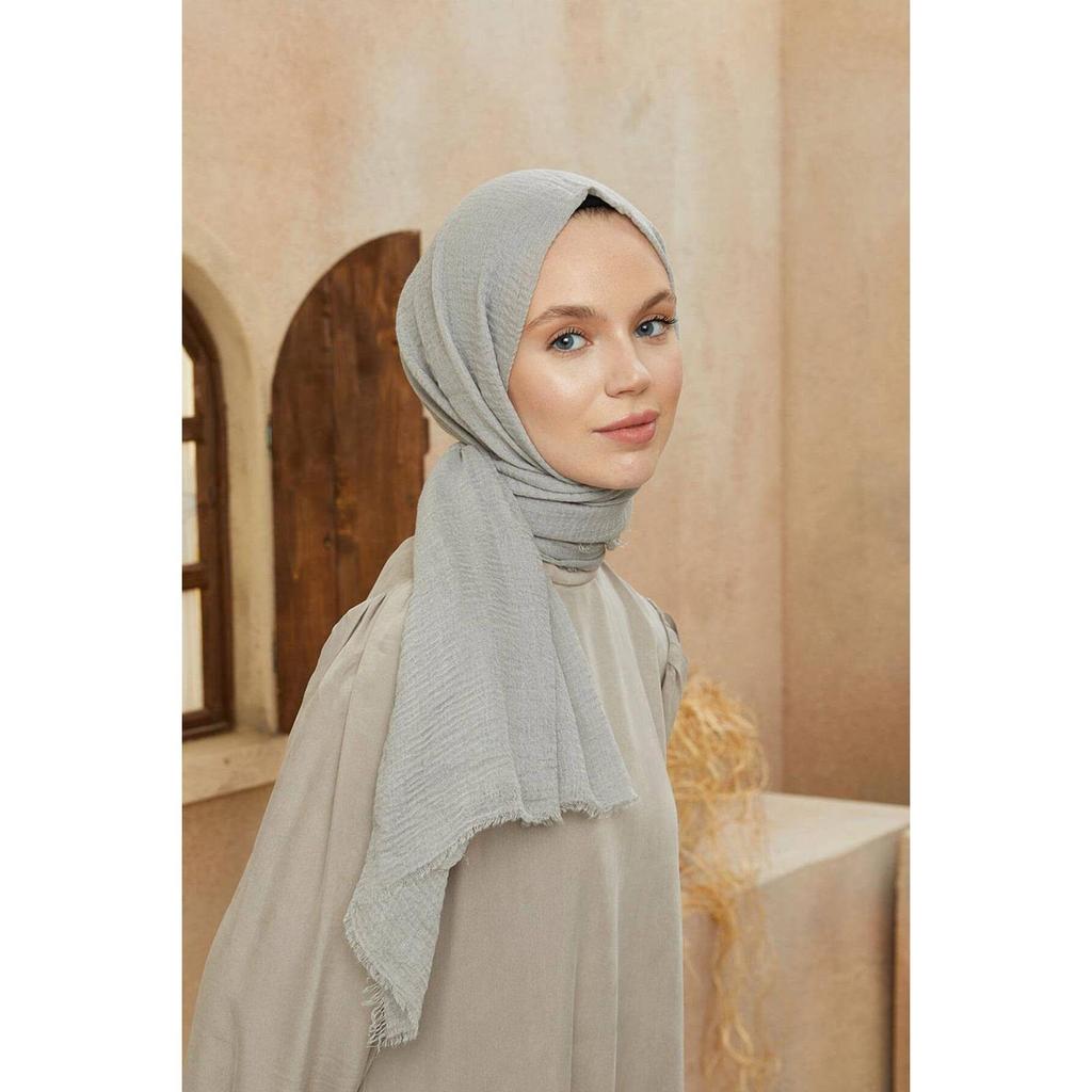 Crepe Hijab Gray