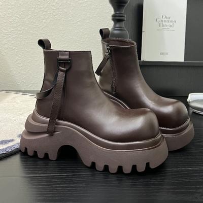 Модные ботильоны для женщин на плоской подошве, на платформе, повседневная спортивная обувь, модные новые зимние ботинки 2025, дизайнерские челси, ботильоны для женщин, обувь