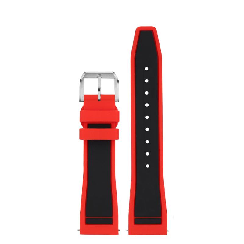 21mm 22mm Color Matching Silicone Strap for IWC pilot Porto Fino Portuguese Little Prince Mark XVIII Waterproof Silicone Strap