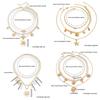 Alloy Beads Multi-layer Necklace Holiday Travel Jewelry Gift Layered Choker Chain Beach Style Starfish Pendant Necklace