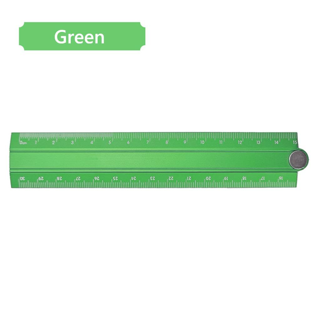 Aluminum Alloy Folding Ruler 30cm Metal Ruler High Quality Stationery Ruler  Students