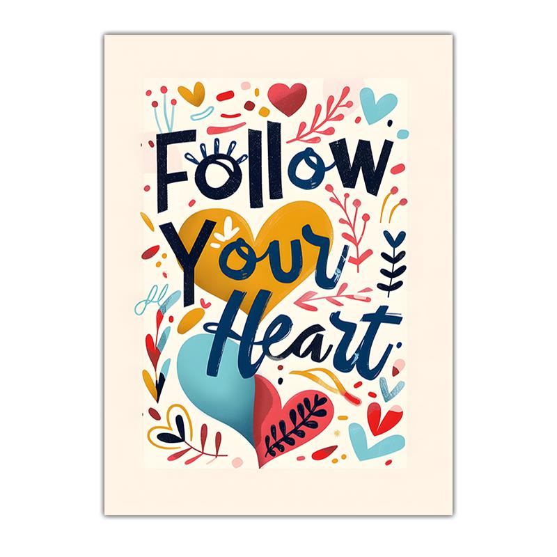 Nordic Wall Art Colorful Motivational Inspirational Slogan Canvas Painting Modern Style Poster Prints Living Room Wall Decor