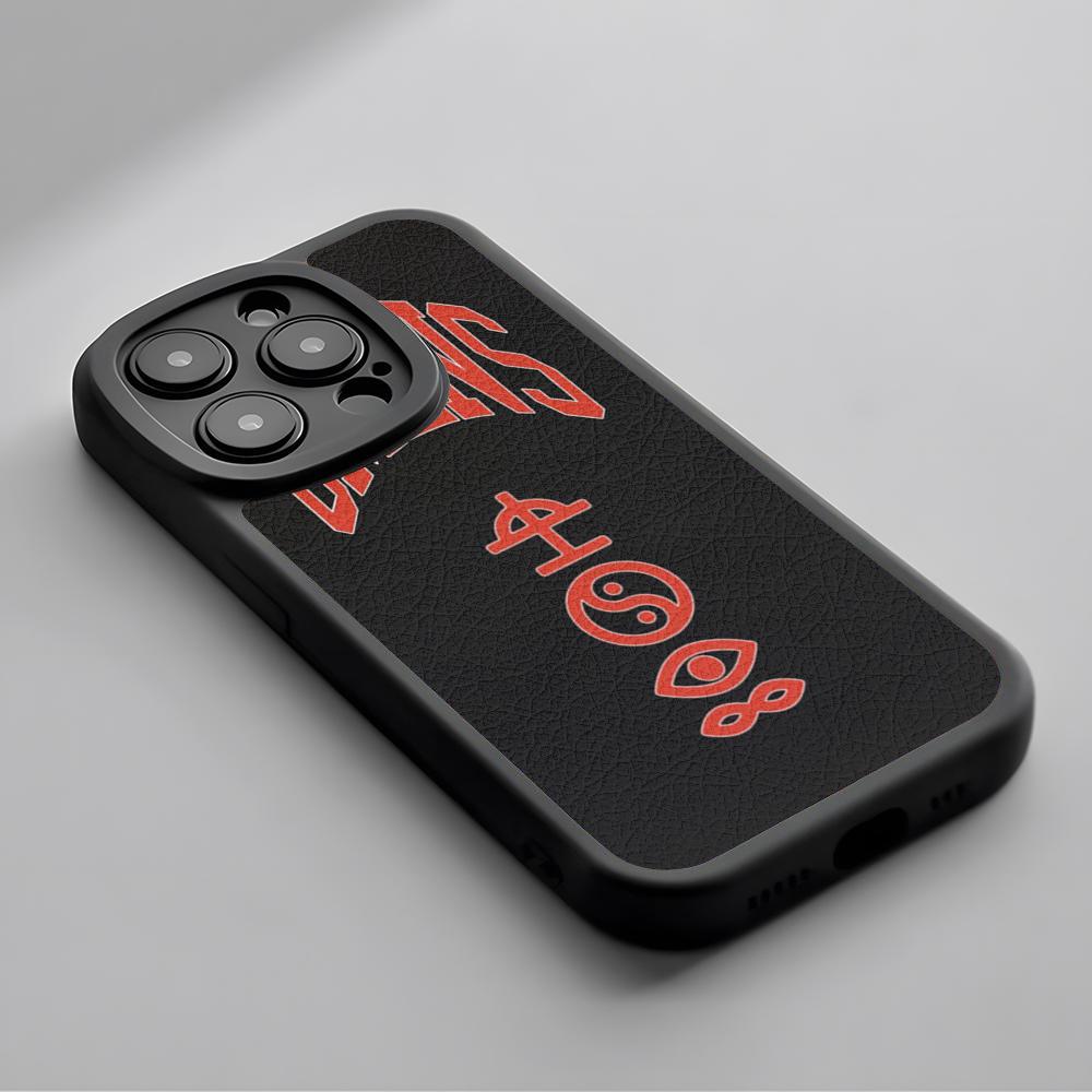 Крутой модный чехол для телефона с постером группы Badd Omens для iPhone 16 15 14 13 12 11 Plus Pro Max, силиконовый чехол из кожи ягненка, черный