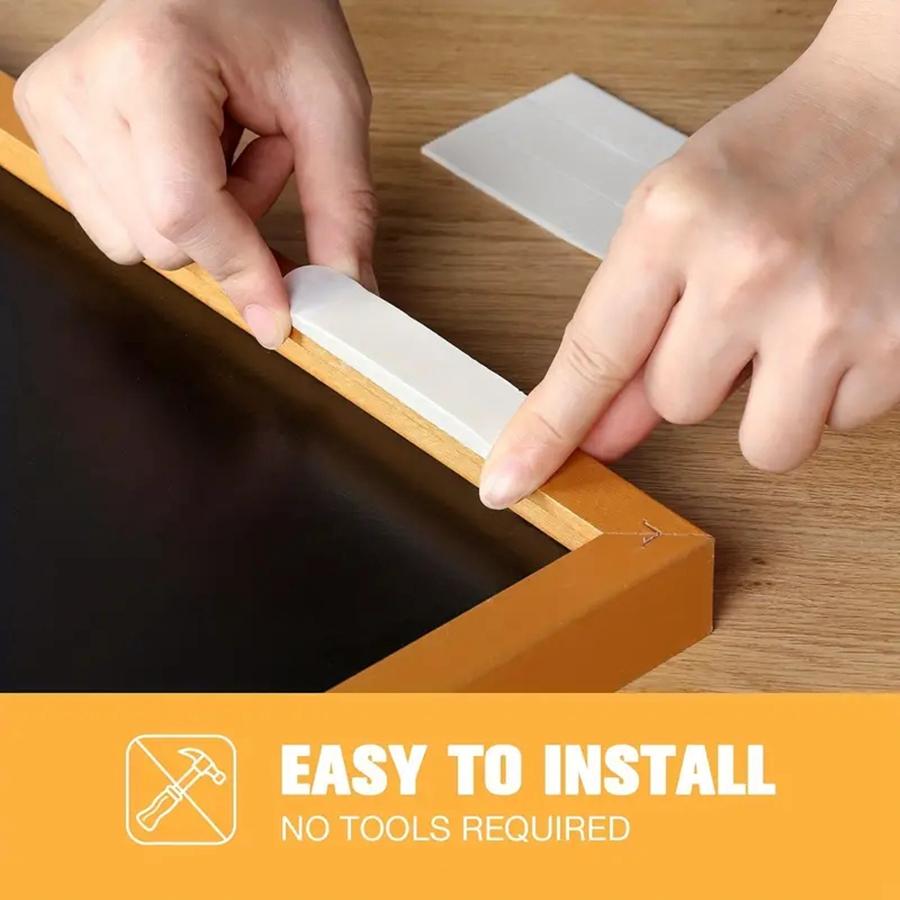 12 пар фоторамок, съемный настенный крючок для фото, гвоздь, бесплатное художественное подвесное устройство, настенный клей, легко снимается, двусторонняя лента