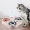 Автоматическая кормушка для домашних животных 3 в 1, миска для еды и воды, контейнер для кошек, миска для котят
