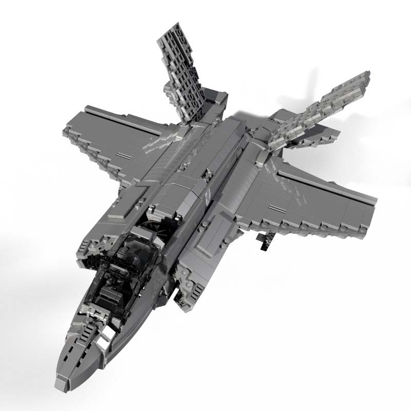 Серия самолетов F35 Истребитель Строительные блоки Модель Известные военные самолеты Второй мировой войны Наборы кубиков MOC Игрушки для мальчиков Подарки для детей