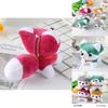 Cute Husky Dog Plush Keychain 11cm Soft Stuffed Animal For Backpack