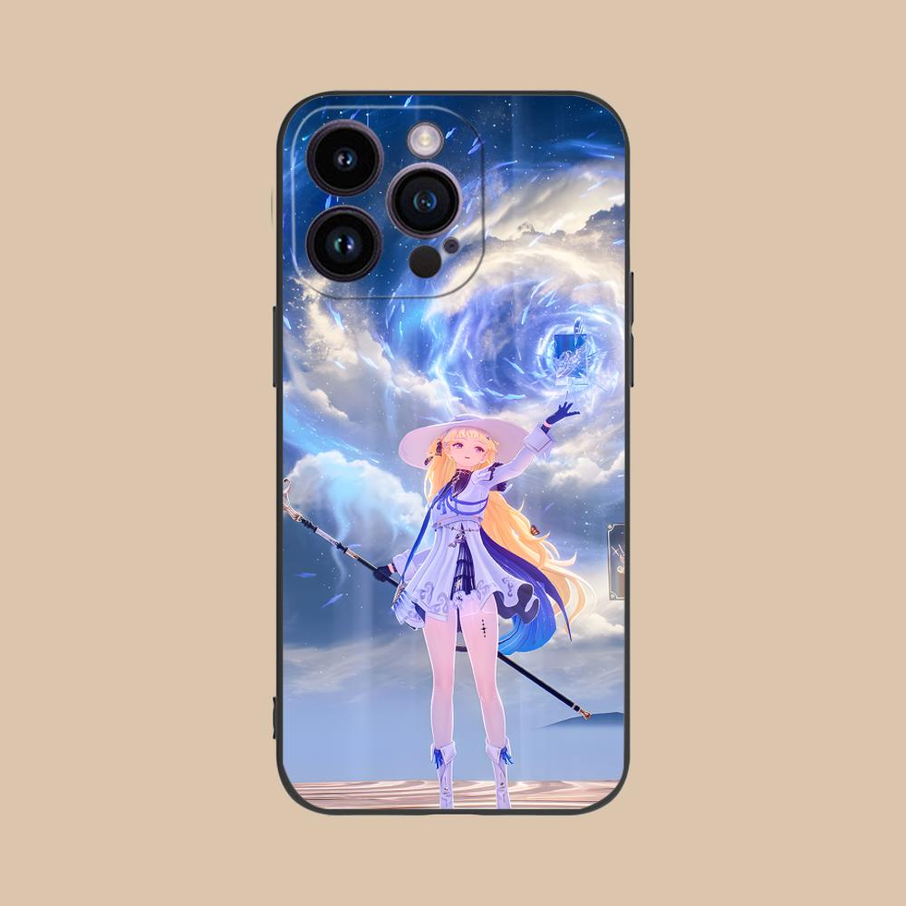 Чехол для телефона Wuthering Waves Phoebe для iPhone 17 16 15 14 13 12 11 X XR XS 8 7 Air Pro Max Plus Mini Цветной чехол Красивый чехол