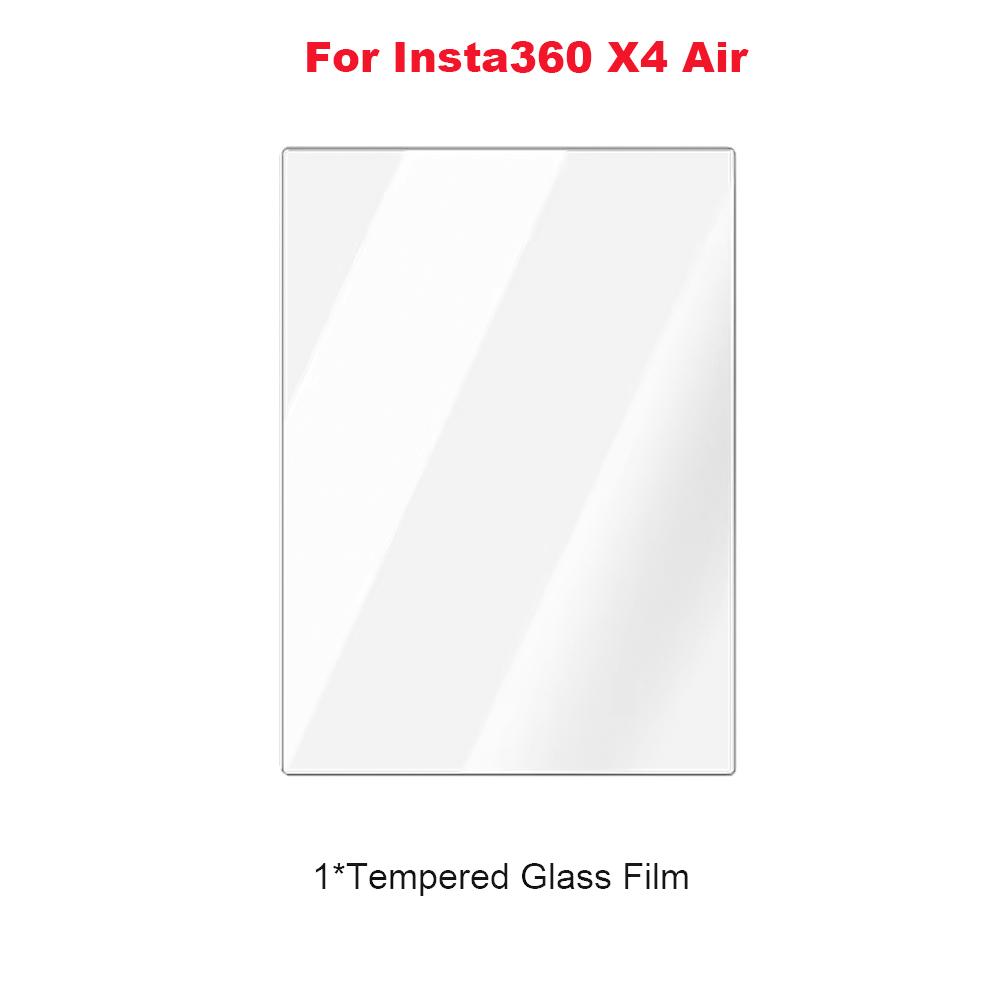 Tempered Glass Film For Insta360 X4 X5 X4 Air Screen Protector Anti-Scratch Lens Guard Cap Protective Kit Camera Accessories