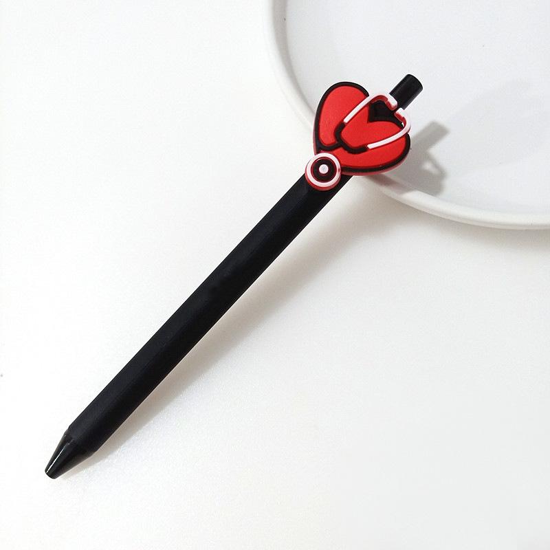 Креативная мультяшная больничная серия ярких цветов, нейтральная ручка для медсестры и доктора, 0,5 мм, гелевая ручка с черными чернилами, принадлежности для клиники