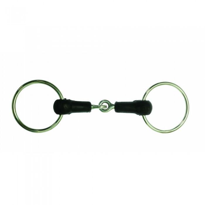 Korsteel Hard Rubber Jointed Loose Ring Snaffle Bit