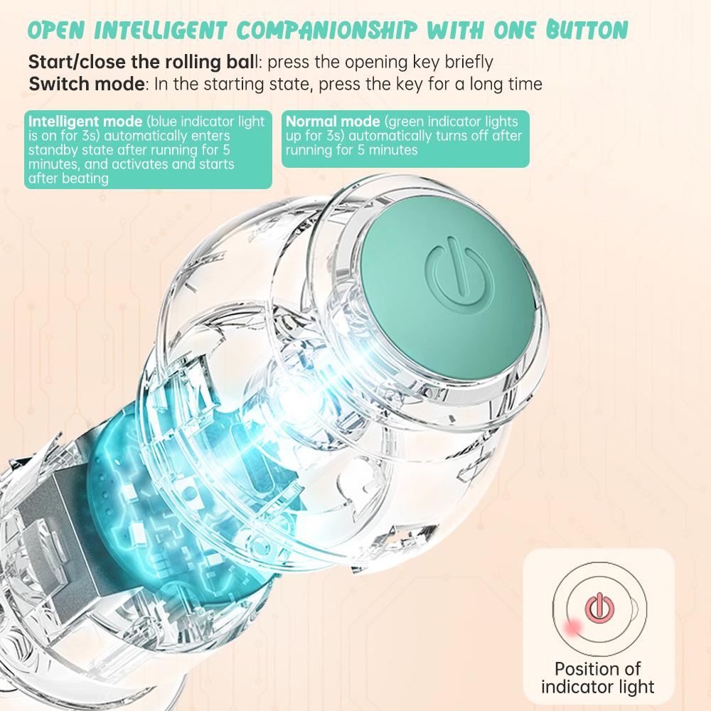 Умные игрушки для кошек, катящиеся шарики, перезаряжаемые электрические интерактивные игрушки для дрессировки кошек, самодвижущиеся забавные аксессуары для котят, домашних животных