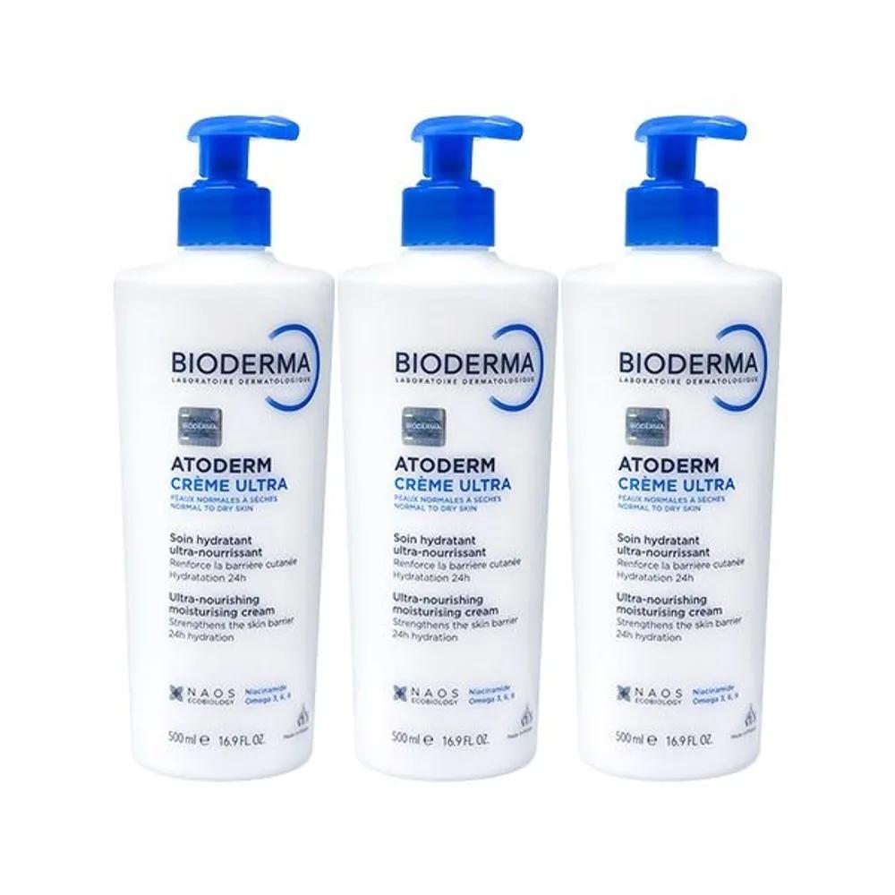 Bioderma Atoderm Ultra Cream 500ml 3-Pack