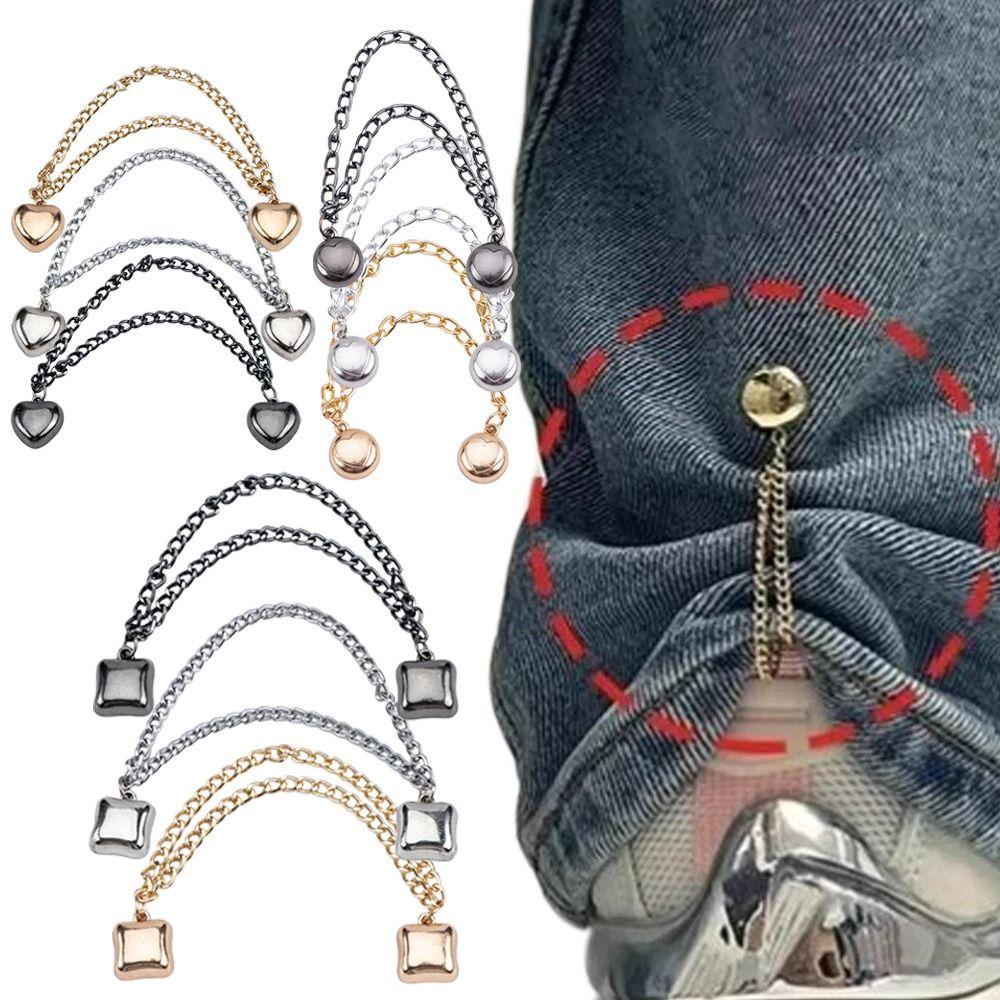 1pc Rolled Edge Leg Buckle Strong Magnetic Suction Leg Cinching Artifact Sleeve Shirt