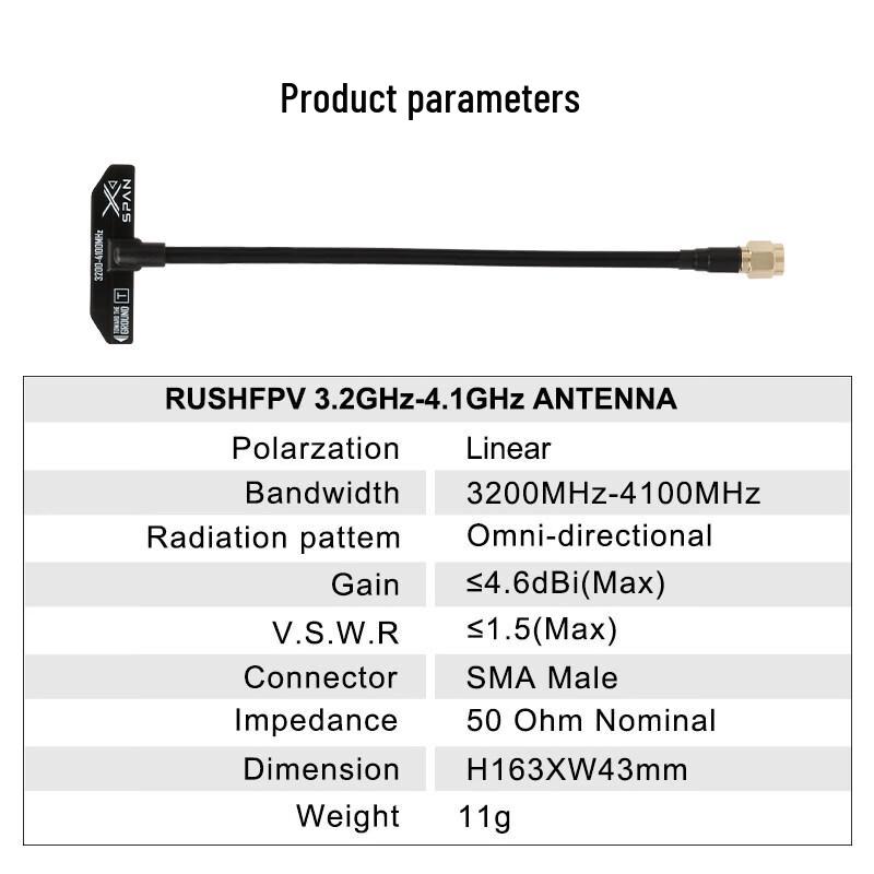 RUSHFPVXSPAN 3.2G-4.1G Wideband FPV Antenna
