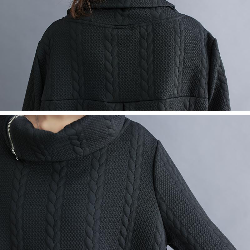 Dimanaf 2024 Плюс Размер Осень Однотонная Футболка Женская Новая С Капюшоном Молния Пуловер Длинный Рукав Свободные Модные Топы Футболки