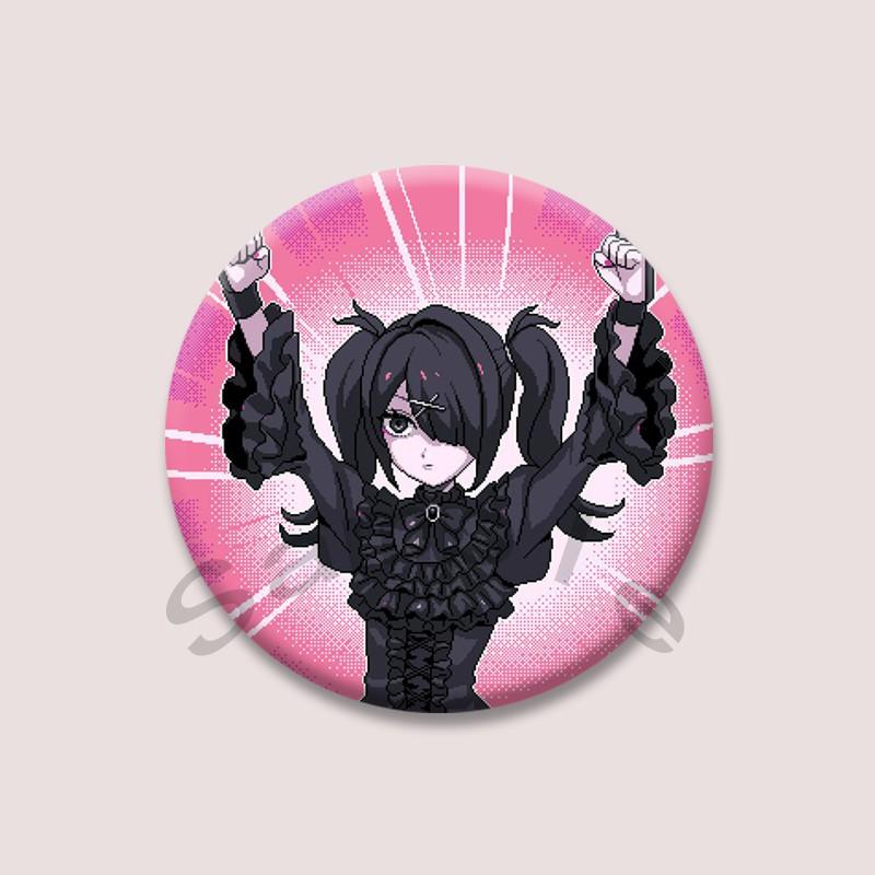 Нуждающийся Стример Перегрузка Мягкие Значки Милый KAngel Ame-chan Мультяшный Значок Рюкзак Одежда Брошь Аксессуар Украшение Подарки для Фанатов