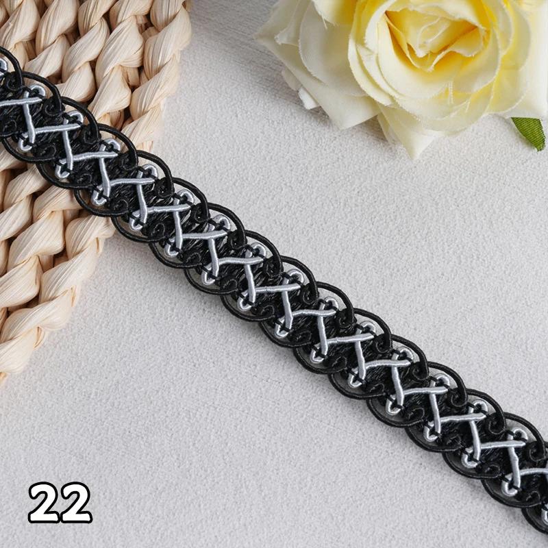 12 м*1,7 см/лот Кружевная тесьма для штор Лента Сороконожка Плетеное кружево Бахрома для диванной подушки DIY Рукоделие Швейные аксессуары Свадебное украшение