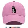 pc pcs Unisex Adjustable Duckbill Cap with Kitten Print  Black  White Striped Baseball Hat Lightweight Breathable Suitable
