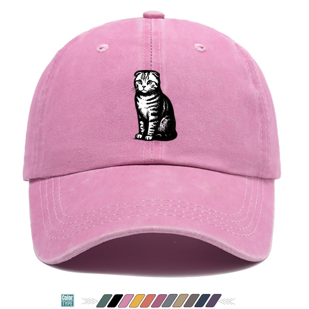 pc pcs Unisex Adjustable Duckbill Cap with Kitten Print Black White Striped Baseball Hat Lightweight Breathable Suitable