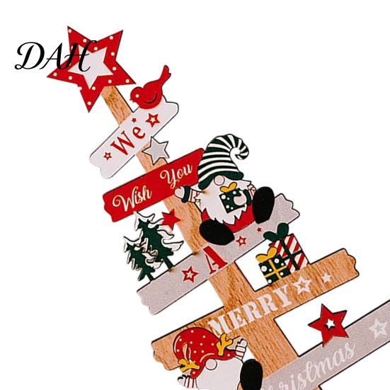 Winter Holiday Party Supplies Christmas Tree Ornament, Wooden Letter Sign Decorative Rustic Pine Wood Ornaments Compact Stable for Home Decor Charming