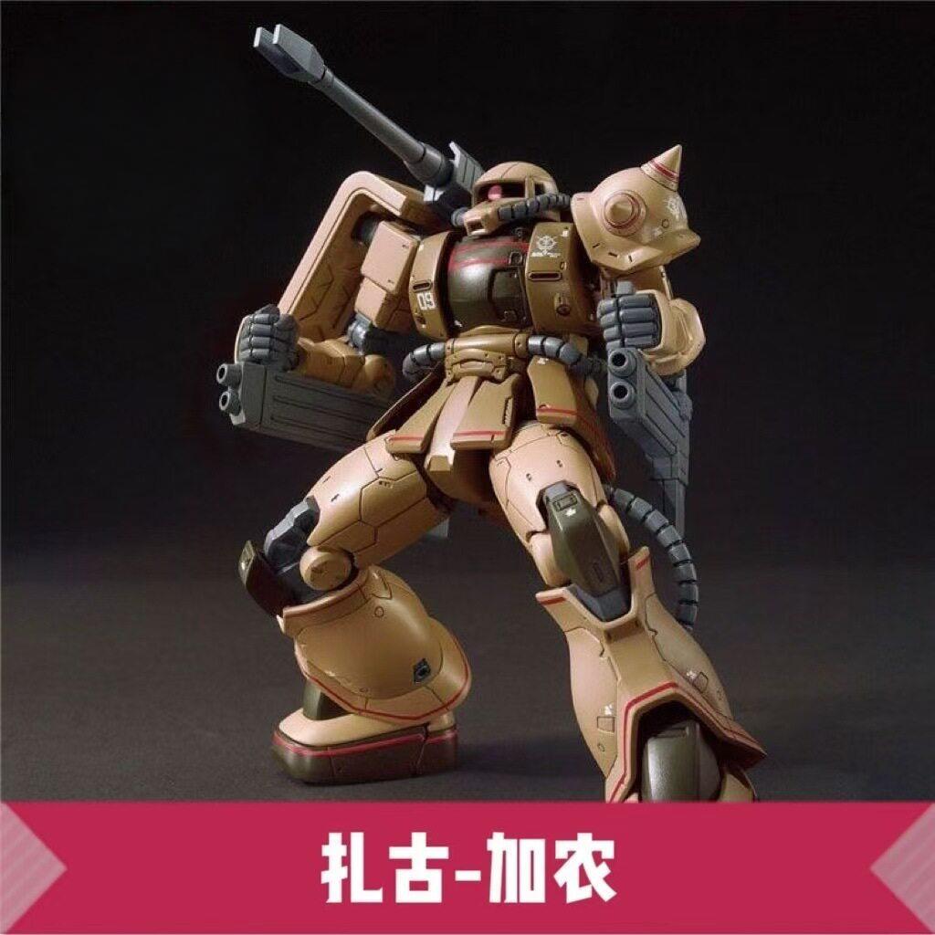 1/144 HG Красный Заку Белый Волк Модель для Сборки Мехи, Аниме Фигурка Действия Коллекционная Строительная Игрушка Настольное Украшение Подарок для Взрослого