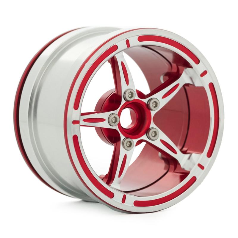 Wheel Hub Set for Axial SCX10 2.2 Universal Durable Metal Beadlock Wheel Rims RC Crawler Car Wheels Replacement Parts