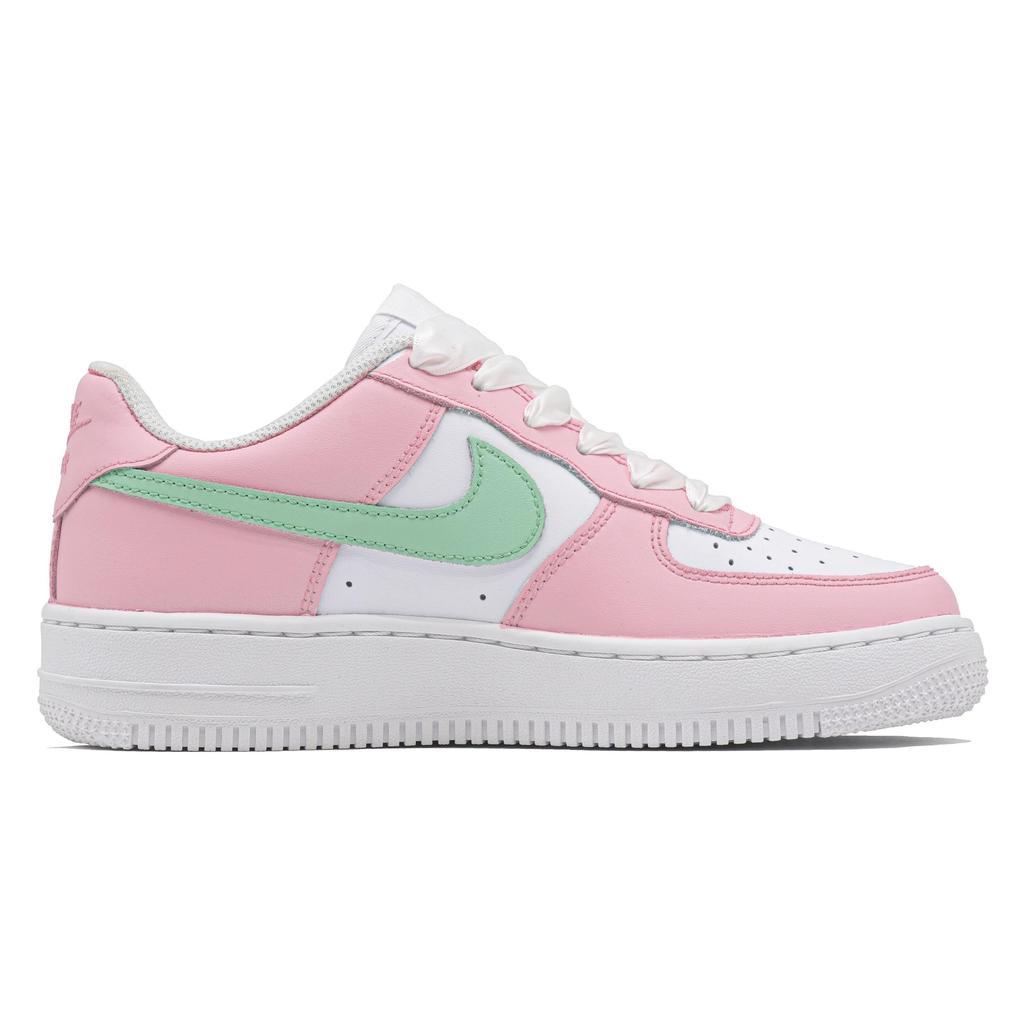 Nike Air Force 1 Sweet Party Lightweight Low top Skateboard Shoes Unisex Pink Green DH2920-111(Team241-)