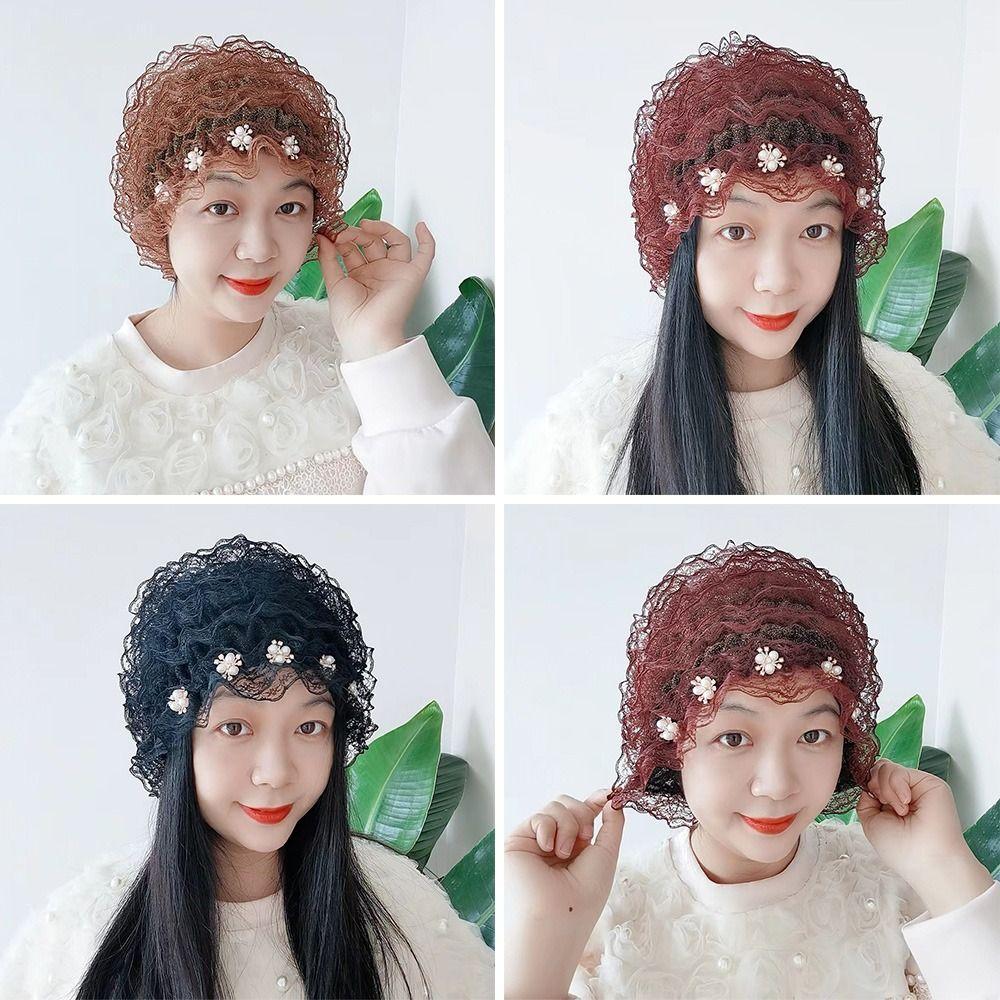 Кружевная шапочка баотоу с цветами, молитвенная шапочка, модный тюрбан для женщин