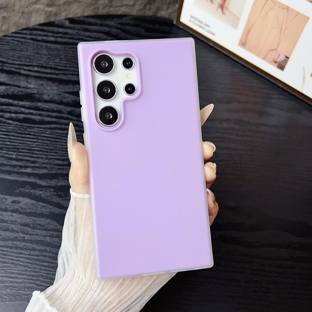 Подходит для чехла для мобильного телефона Samsung S25ultra Желейный Два в одном Новый S23S24 Однотонный Samsung A56A55 Простой