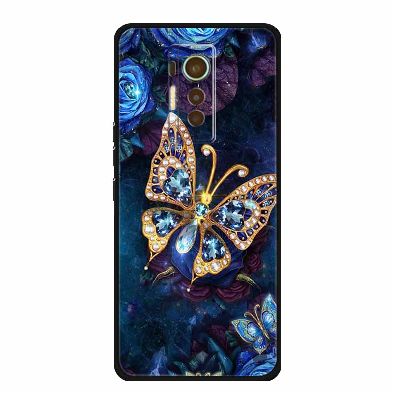 Чехол для Tecno Phantom X 2021 Животные ТПУ Силикон Мягкая Защитная Крышка Телефона Чехлы для PhantomX 2021 AC8 Защитный Ударопрочный Волк