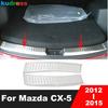 Накладка на задний бампер багажника для Mazda CX5 CX-5 2012 2013 2014 2015 Стальная Защитная накладка на порог двери багажника Аксессуары