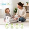 Кукольная кроватка Kinderplay Деревянная большая колыбель с постельным бельем одеялом