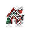 New Original 925  Silver Iron Tower Flower House Pumpkin Carriage Pendant Beads fit Women's DIY Exquisite Jewelry Gifts