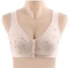 Front Buckle Cotton Bras for Middle Aged and Elderly Mothers No Underwire Vest Style Supportive Fit