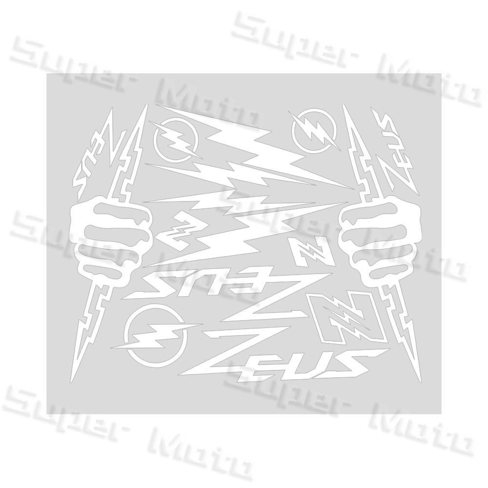 Наклейка на мотошлем ZEUS Водонепроницаемые Аксессуары Декоративные Для Yamaha Kawasaki Honda Ducati BMW KTM Benelli Наклейки
