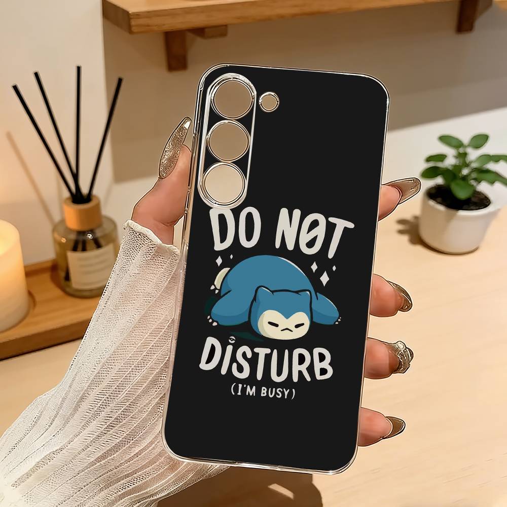 Cute S-Snorlax-x Sleep Phone Case For Samsung A10 A12 A31 A40 A70 Transparent Cover