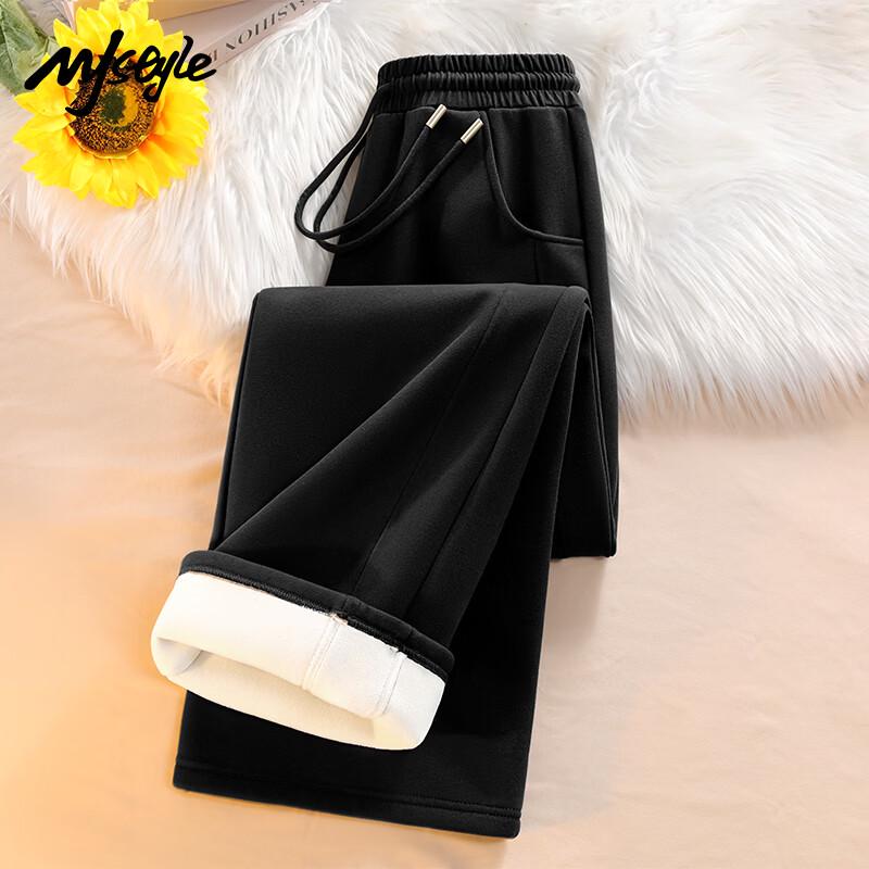 Женские повседневные брюки MJ STYLE, очень мягкие, утолщенные, прямого кроя