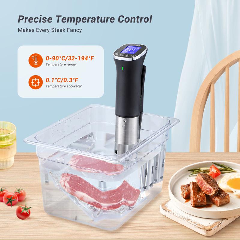INKBIRD ISV-300W WiFi Су-вид машина 220В EU вилка IPX7 Водонепроницаемый Су-вид кукер Удаленное управление через приложение с рецептами и будильниками