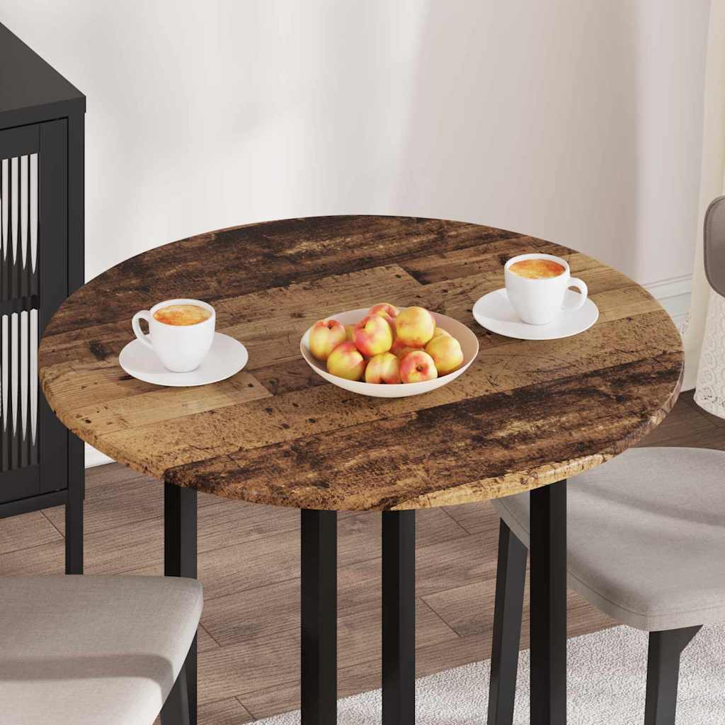 Tabletop Ø 80 x 1.5 cm Round Engineered Wood Reclaimed Wood