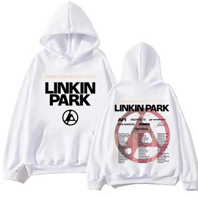 Худи Linkin Park From Zero World Tour 2025 Харадзюку Хип-хоп Пуловер Топы Толстовка Подарок Y2k Короткий рукав Классический