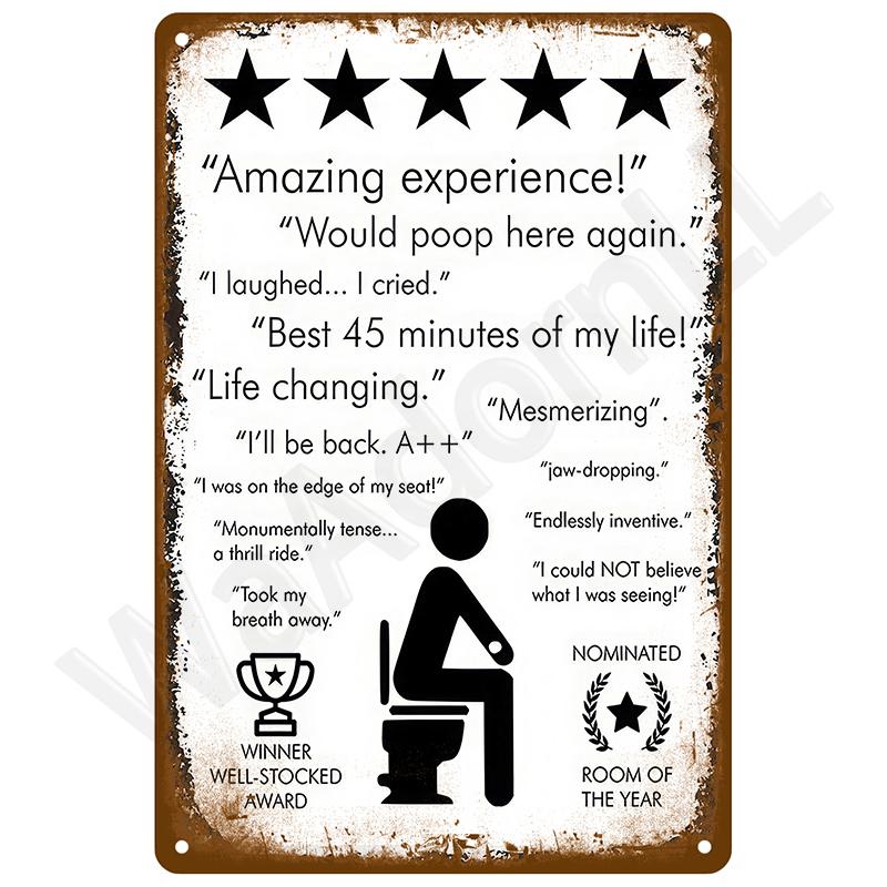 Винтажные Металлические Таблички для Бара Ванная Комната Дом Гостиная Дом Ретро Настенные Декоративные Элементы Роскошный Декор Интерьер Искусство Постеры Жестяные Таблички