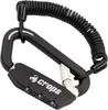 Crops Carabiner Lock with Coil Wire ELK 3mm X 1500mm 3 Digit Dial SPD03-SC01 (Black)