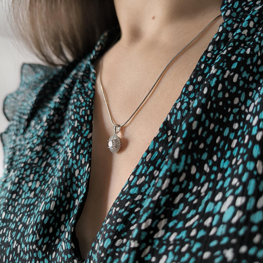 Серебряная подвеска с фианитами (2207535)