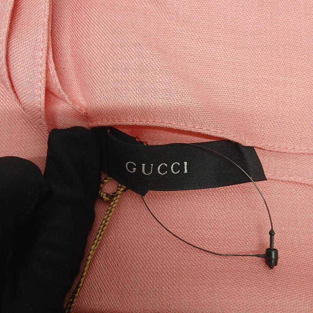 Б/у шелковый шарф GUCCI с узором GG/розовый/с биркой